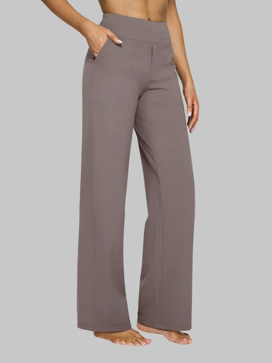 Felicyta | Elastyczne spodnie z kieszeniami